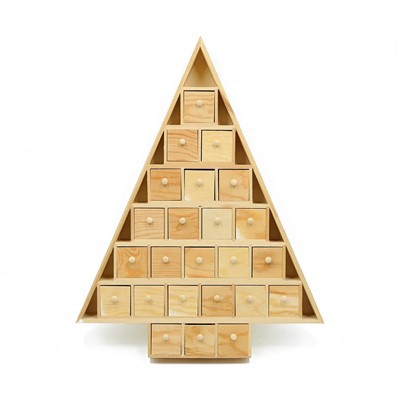 Незакінчений адвент-календар із 24 ящиками